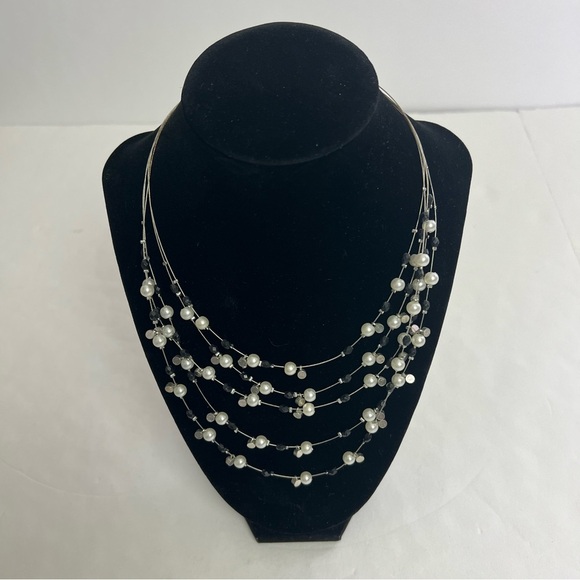 Unbranded Costume Jewelry Beaded Necklaces Lot/4 Tiered Multi Colors Appr. 18” - Picture 14 of 16